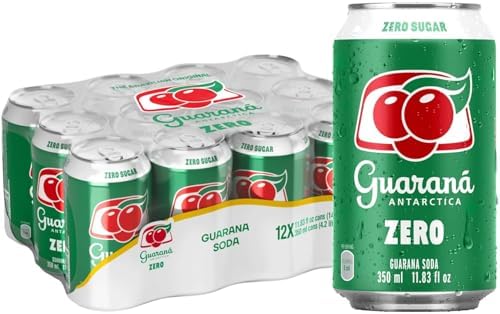 Guarana Antarctica Zero Diet, 12-Ounce (Pack of 12)