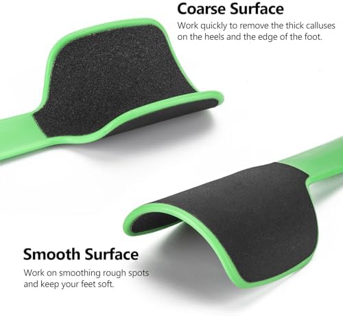 2 Pcs Curved Foot File Callus Remover for Feet, Double Sided Heel File Scraper U Shaped Foot Scrubber Dead Skin Remover