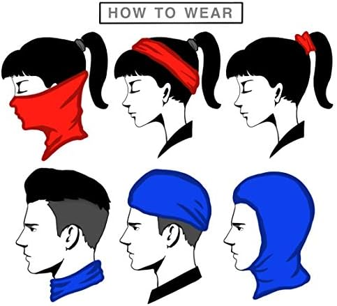 VCZUIUC Neck Gaiter Face Cover - Sun Protection Mask Balaclava for Men and Women