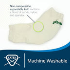 TIDI 6224M Posey Heel and Elbow Protectors with Foam Pads ― Medium ― White ― One Pair of Heel and Elbow Protectors for Protection Against Abrasions ― Home Healthcare ― Medical Supplies