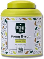 McCoy Teas Young Hyson Green Tea Loose Leaf Tea with Bright and Refreshing Spring Flavor Make Hot or Cold and Brews with Premium Tea from Sri Lanka, 100g Can (Pack of 01)