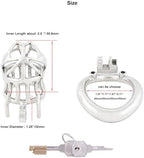 Ternence Male Chastity Device 304 Stainless Steel Ergonomic Design Heavy-Duty Model Chastity Cage Closed Ring Chastity Belt Adult Game Sex Toy X050 50mm