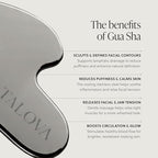 304-Grade Stainless Steel Gua Sha Facial Tool, Easing Facial Tension, Massage and Sculpting Tool for Face and Body, Encourage Lymphatic Drainage, Jawline Sculptor, Skin Care Gift