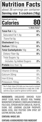 RITZ Original Crackers, Snacks for Kids and Adults, Bulk Lunch Snacks, Family Size, 3 Boxes