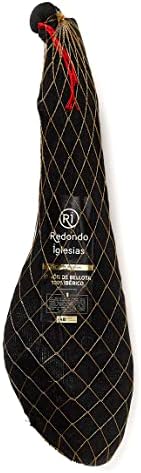 PATA NEGRA 100% IBERICO ACORN-FED HAM (Bone In) with NO Nitrates or Nitrites all Natural, GMO Free and Gluten Free