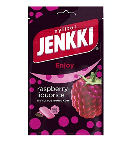 Cloetta Jenkki Xylitol Raspberry Chewing gum 16 Pack of 100g