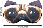 Syhood 10 Pack Funny Blindfolds for Party Game Cute Animal Sleep Mask Cat Dog Soft Blindfold Eye Cover with Adjustable Strap for Adults Men Women