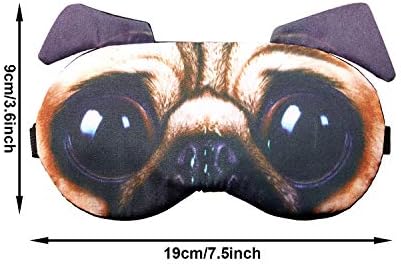 Syhood 10 Pack Funny Blindfolds for Party Game Cute Animal Sleep Mask Cat Dog Soft Blindfold Eye Cover with Adjustable Strap for Adults Men Women