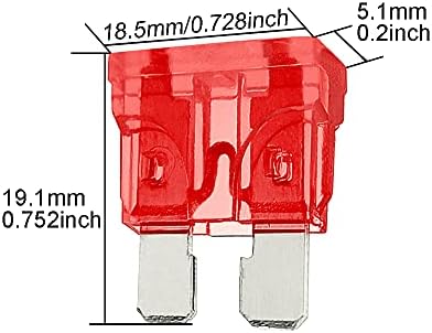 (50 Pcs) MCIGICM 10 Amp ATC Fuse Blade Style 10A Automotive Car Truck
