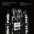 PURE EARTH COFFEE CO. Whole Bean Coffee, Brazil Single-Origin Beans, Dark Roast, Bold Gourmet Specialty Grade Coffee, Chocolate, Walnut, Bold and Smooth Flavor Notes 12oz
