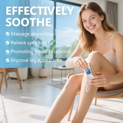 Varicose Veins Cream for Legs, Soothing Leg Massage Lotion for Tired & Heavy Legs, Cooling Herbal Formula to Improve Skin Appearance & Smoothness