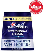 Crest 3D Whitestrips Professional Effects – Teeth Whitening Kit, 22 Treatments (20 + 2 Bonus), Each with 1 Upper/1Lower, 44 Strips – Crest 3DWhite Teeth Whitening Strips