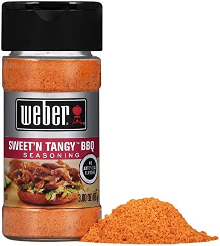 Weber Sweet'n Tangy BBQ Seasoning, 3 Ounce Shaker