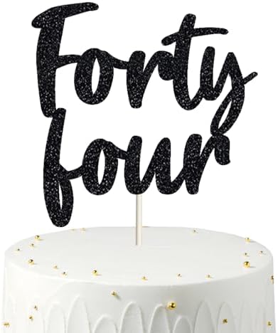 Happy 44th Birthday Cake Topper forty four Birthday Cake Toppers, 44th Cake Topper for Men,44 Cake Topper For Women, 44th birthday decorations,44th Birthday Cake Topper