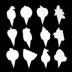 Honbay 36PCS Paper Fruit Cupcake Toppers Birthday Watermelon Lemon Strawberry Bananas Pineapples Oranges Grapes Cake Toppers for Birthday Wedding Party Summer Decoration (12 Styles)