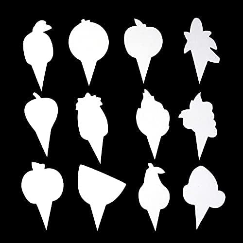 Honbay 36PCS Paper Fruit Cupcake Toppers Birthday Watermelon Lemon Strawberry Bananas Pineapples Oranges Grapes Cake Toppers for Birthday Wedding Party Summer Decoration (12 Styles)