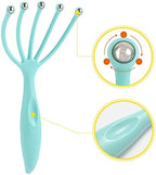 Scalp Massager,Handheld Claw Head Massager for Deep Relaxation & Stress Reduction in The Office Home SPA. Blue and Green(2-Pack)