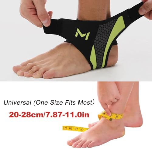 Ankle Brace for Sprained Ankle Plantar Fasciitis & Sports Breathable Compression Support for Basketball Volleyball Running Adjustable Stabilizer for Men & Women Fits Left or Right Foot (Purple-1Pack)