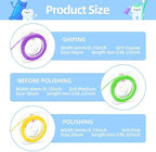 3-Pack Dental Polishing Strips Set, Teeth Grinding Sanding Tools, Fine Abrasive Grit, 0.16 Inch Width, 19.7 Feet Length, Deep Teeth Cleaning, 20μm/30μm/40μm Tooth Polish Strips Grits Oral Care