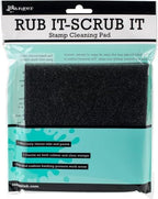 Ranger Ink Rub It Scrub it Pad and One 2 oz Bottle of Archival Ink Cleaner, Bundle of 2 Items