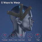 Master Massage Upgraded H2 Electric Scalp Massager for Head Massage with Heating, for Stronger, Thicker, Hair- 10 Vibrating Contacts, Phototherapy, for Deep Relaxation, Stress Relief-(Black)