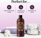 Aromatherapy Sensual Massage Oil for Couples - Relaxing Lavender Massaging Oil for Massage Therapy with Vitamin E Jojoba & Sweet Almond - Naturally Scented Vegan Non GMO & Gluten Free (16 Fl Oz)