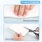 Felt Roll with Adhesive Backing, 1/4" Thick x 6" Wide x 2.5 Yard Orthopedic Felt Sheet, Premium Wool Rayon Blend for Foot Cushioning, Pain Relief & Support (1 Roll)