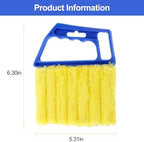 Blue Window Blind Cleaner Duster Tool – Handheld Brush for Venetian Blinds, Air Vents, and Window Tracks