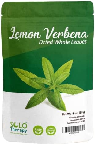 Lemon Verbena Dried Whole Leaves 3 oz (Aloysia Citrodora) - 100% Pure and Natural Tea From Egypt, Packaged in the USA