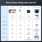 Nose Wax Kit Men, Nose Ear Hair Waxing Kit with 100g Wax, 56 Pcs Accessories, Nose Ear Hair Removal Kit, USB Fast Heat, Smart Constant Temp, Upgraded Size, Multi-Accessories,