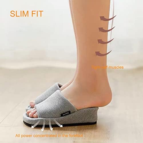 MTFBQ House Orthotic Slippers Women Plantar, Open-Toed Platform Slippers for Indoor Use, Massage Correction Fat Burning Slimming Casual Shoes, Comfortable and Non-Slip, Cute Novelty Gift