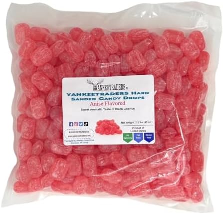 YANKEETRADERS Old Time Sanded Anise Hard Candy (2.5 Pound)