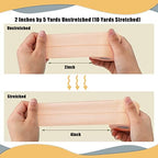 4 Rolls Elastic Tape Adhesive Elastic Tape Self Adhesive Bandage Wrap Flexible Stretch Bandages for Sports Ankle, Knee and Wrist Animal Pets, 5 Yard