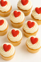 Oasis Supply Edible Red Heart Sugar Decorations, 3/4" | Hand-Painted Cupcake & Cake Toppers | Valentine’s Day & Mother’s Day Treats | Gluten-Free, Nut-Free, Dairy-Free | 18 Count