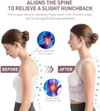NLNYCT Posture Corrector For Women, Adjustable Back Brace For Posture, Back Posture Corrector Providing Pain Relief From Lumbar, Neck, Shoulder, And Clavicle, Back (S/M Upper Waist 27-35 Inch)