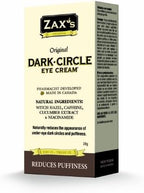 ZAX'S ORIGINAL - Under Eye Cream for Dark Circles and Puffiness, Moisturizing Eye Cream with Witch Hazel, Caffeine, Niacinamide, and Cucumber Extract, Anti Aging Eye Cream, Puffy Eyes Treatment, 28g