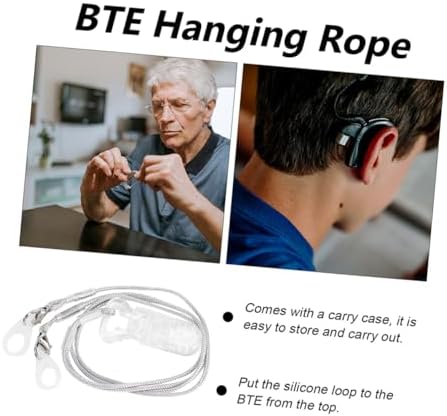 Hearing Anti-Lost Lanyard Clip 2 Sets Protective Rope for Seniors and Children BTE Protector for Deaf-Aid Devices Sturdy and Secure Design