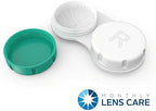 Axim USA Contact Lens Cases 12 Pack. One Year Bulk Supply. Protect Your Eyes by Changing Your Lens Case Monthly (Green)