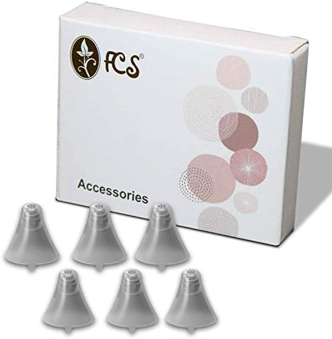 FCS Pack of 6 Click Sleeve for Siemens Signia Run Click CIC (Closed, Extra Small)