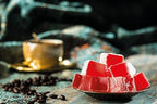 Hazer Baba Turkish Delight Candy, Sour Cherry Flavored, 16oz (Pack of 1), Gourmet Snack Box, Traditional, Vegan Snack, Turkish Lokum, Unique Sweets, Loukumi, Delicias Turcas, Halal, Kosher