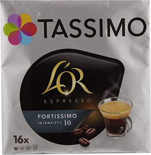 Tassimo Fortissimo L'Or Espresso Coffee, Medium Roast, 32 Count Discs