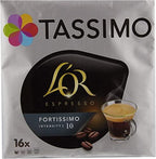 Tassimo Fortissimo L 'Or Espresso Coffee, Gema Recommended Roaster, coffee, coffee - 64 T-Disc Holder