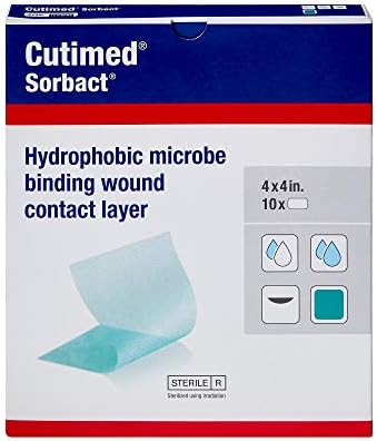 BI7266201BX - Cutimed Sorbact Wound Contact Layer, 4 x 4 (Box of 10)