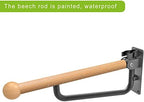 Dolibest 24 Inch Toilet Safety Bar, Foldable Toilet Grab Bar, Wall Mounted Wooden Handicap Grab Bar for Bathroom. Non-Slip and Waterproof Comfty Grip Bar for Disabled Elderly Pregnant, 1PCS