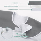 Adult Bibs for Men Women, Adult Bibs for Eating Waterproof Clothing Protector with Crumb Catcher, Large Size