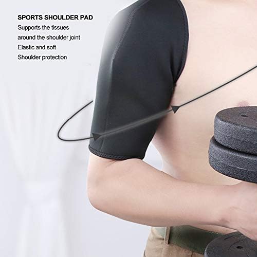 ZJchao Shoulder Support for Men, Shoulder Rest for Men Women Support for Shoulder Compression Shoulder Support Pads Breathable Sports Shoulder Pad Warm Elastic Shoulder for