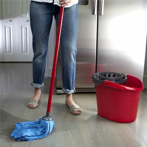 O-Cedar QuickWring 2.5 Gal Bucket, Red, 1 Each