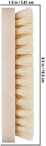 REDECKER Tampico Fiber Wooden Scrub Brush with Untreated Beechwood Handle, 6-1/2 inches Natural Bristles are Heat-Resistant and Retain Shape - Wooden Scrub Brushes for Cleaning