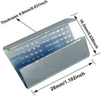 Packaging Strapping Open Serrated Seals for 5/8" Strap Width Polyester (PET) Strapping, Banding Strapping Clips Plastic Poly Strapping Metal Buckle(Pack of 100)