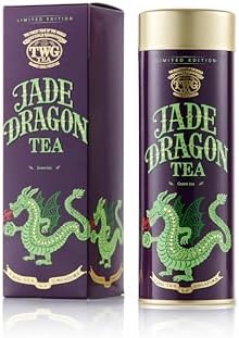 TWG Tea | Jade Dragon Tea | Green Tea | Intense & Flavourful | Haute Couture Tin, 100g | Gift Set